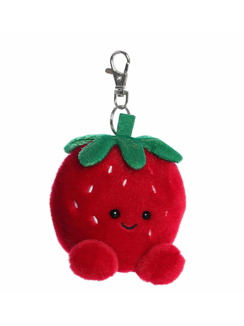 Palm Pals Strawberry Plush Bag Charm - Picture 2 of 5